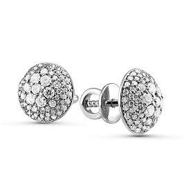 Серьги из белого золота