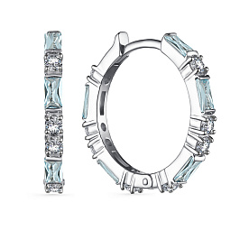 Серьги из белого золота