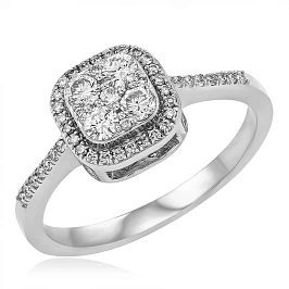 Кольцо из золота с бриллиантами