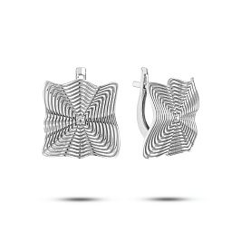 Серьги из белого золота