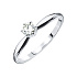 Кольцо из белого золота с бриллиантом 0,22 ct