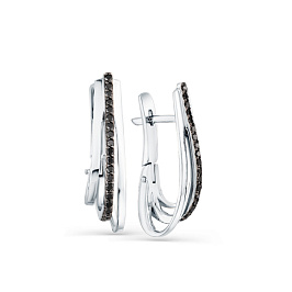 Серьги из белого золота