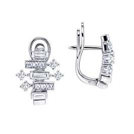 Серьги из белого золота