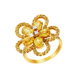 Кольцо из желтого золота