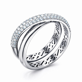 Кольцо из белого золота