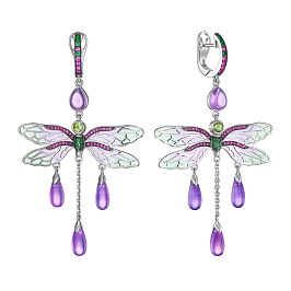 Серьги из белого золота