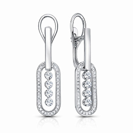 Серьги из белого золота