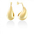 Золотые серьги капли пусеты