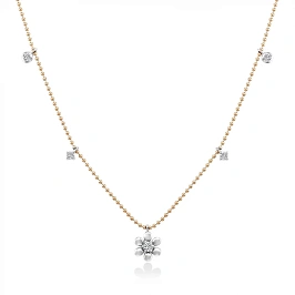 Золотое колье с бриллиантами