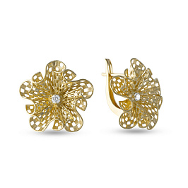 Серьги из желтого золота