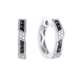 Серьги из белого золота