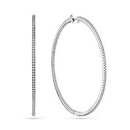 Серьги из белого золота