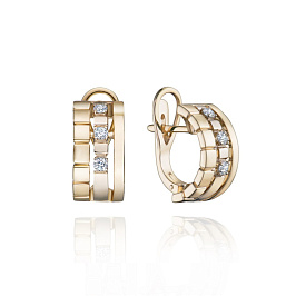 Серьги из желтого золота