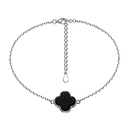 Браслет из серебра с ониксом