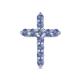Крест из белого золота