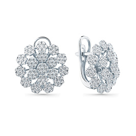 Серьги из белого золота