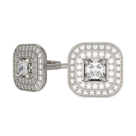 Серьги из белого золота с бриллиантами 0,336 ct