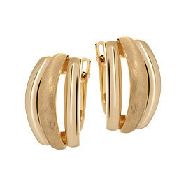 Серьги из желтого золота