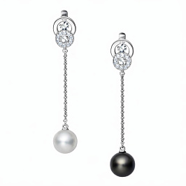 Серьги из белого золота