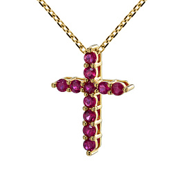 Крест из желтого золота