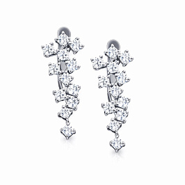 Серьги из белого золота