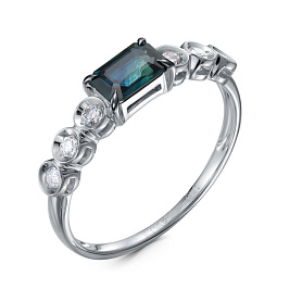 Кольцо из белого золота с сапфиром 0,535 ct