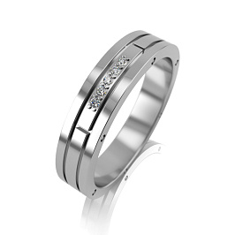 Кольцо из белого золота