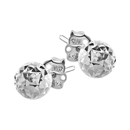 Серьги из белого золота