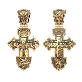 Крест из желтого золота