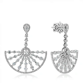 Серьги из золота с бриллантами