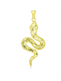Подвеска змея из золота 585