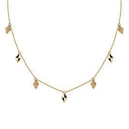 Колье из желтого золота