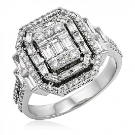 Кольцо золотое с бриллиантами