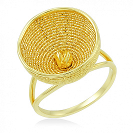 Эксклюзивное Кольцо из желтого золота