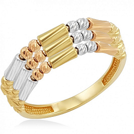 Кольцо из комбинированного золота