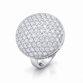 Кольцо из белого золота