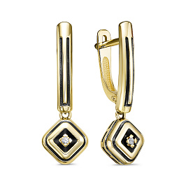 Серьги из желтого золота