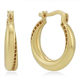 Серьги кольца из золота