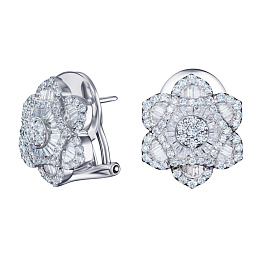 Серьги из белого золота