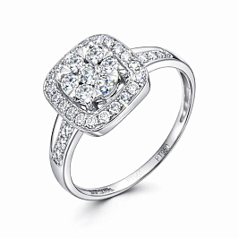 Кольцо из белого золота