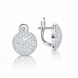 Серьги из белого золота
