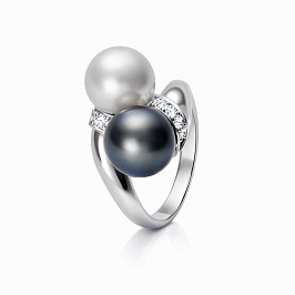 Кольцо из белого золота