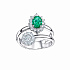 Кольцо из белого золота с изумрудом 0,72 ct