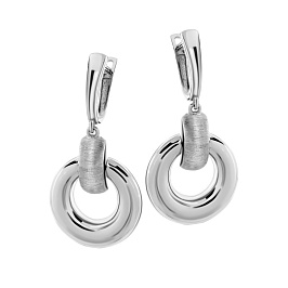 Серьги из белого золота