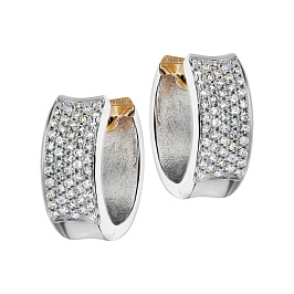 Серьги из белого золота