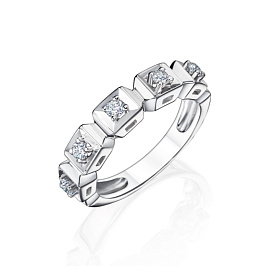 Кольцо из белого золота