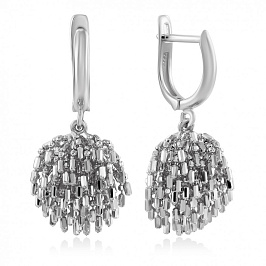 Серьги ежики из золота