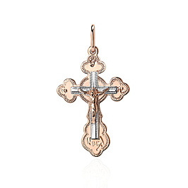 Крест из розового золота