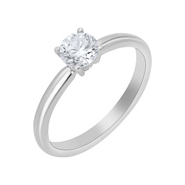 Кольцо DANAYA  из белого золота с бриллиантом 0,3 ct