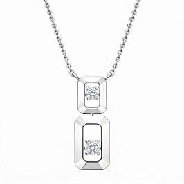 Колье из белого золота